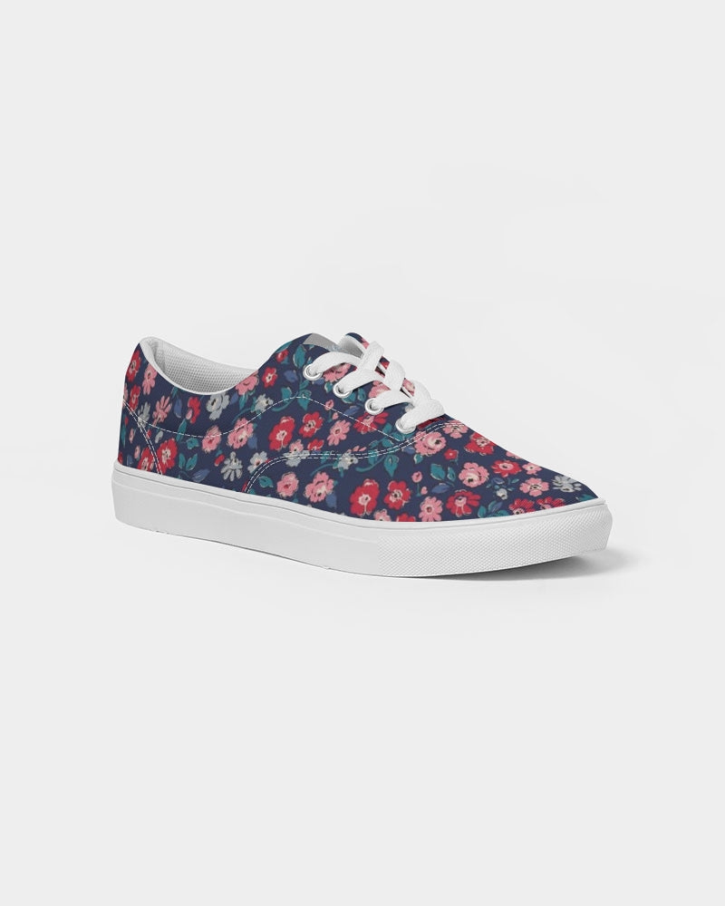 Midnight blue pretty glance. Women's Lace Up Canvas Shoe