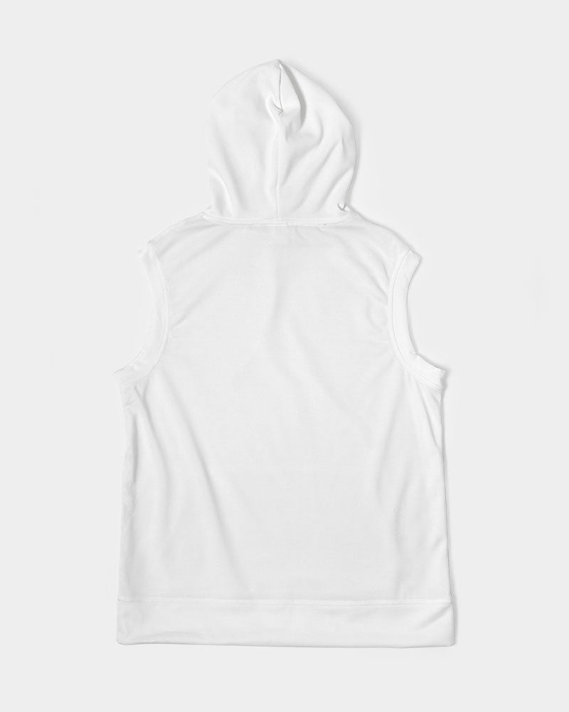 Black silver grey brother Men's All-Over Print Heavyweight Sleeveless Hoodie