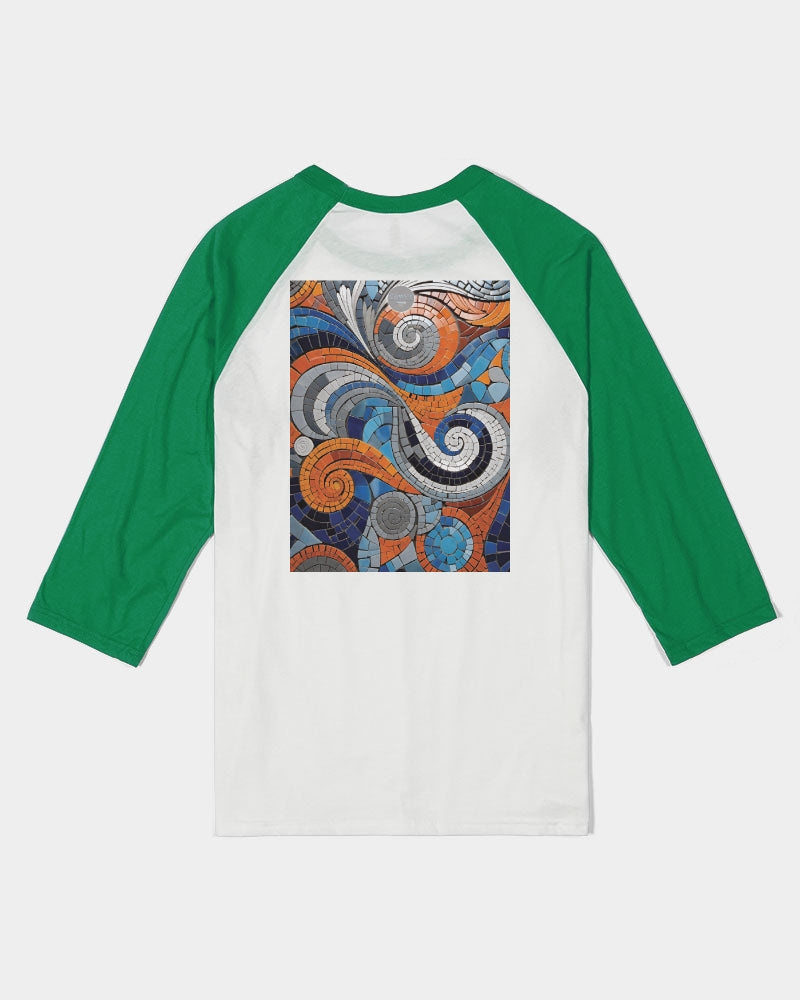 Beautiful Mosaic White Sister Unisex Three-Quarter Sleeve Baseball Tee | Bella + Canvas