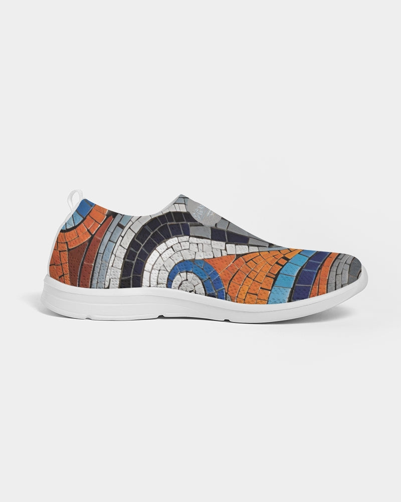 Beautiful Mosaic White Sister Women's Slip-On Flyknit Shoe