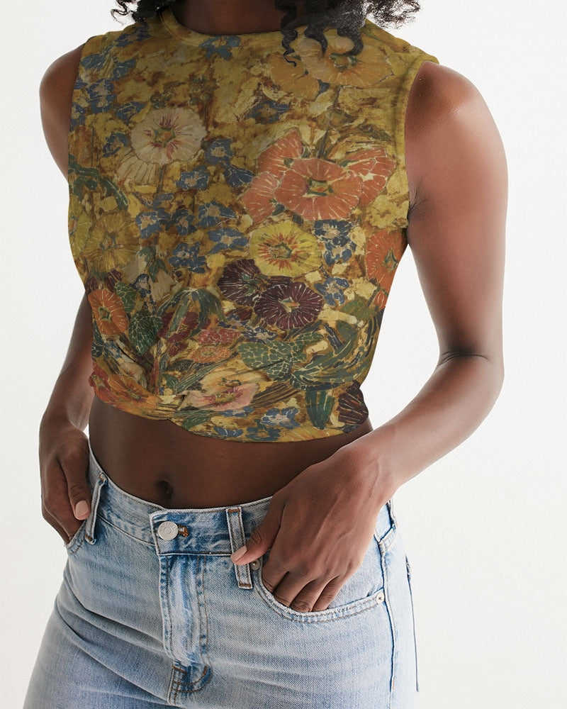 Autumn play Women's All-Over Print Twist-Front Tank