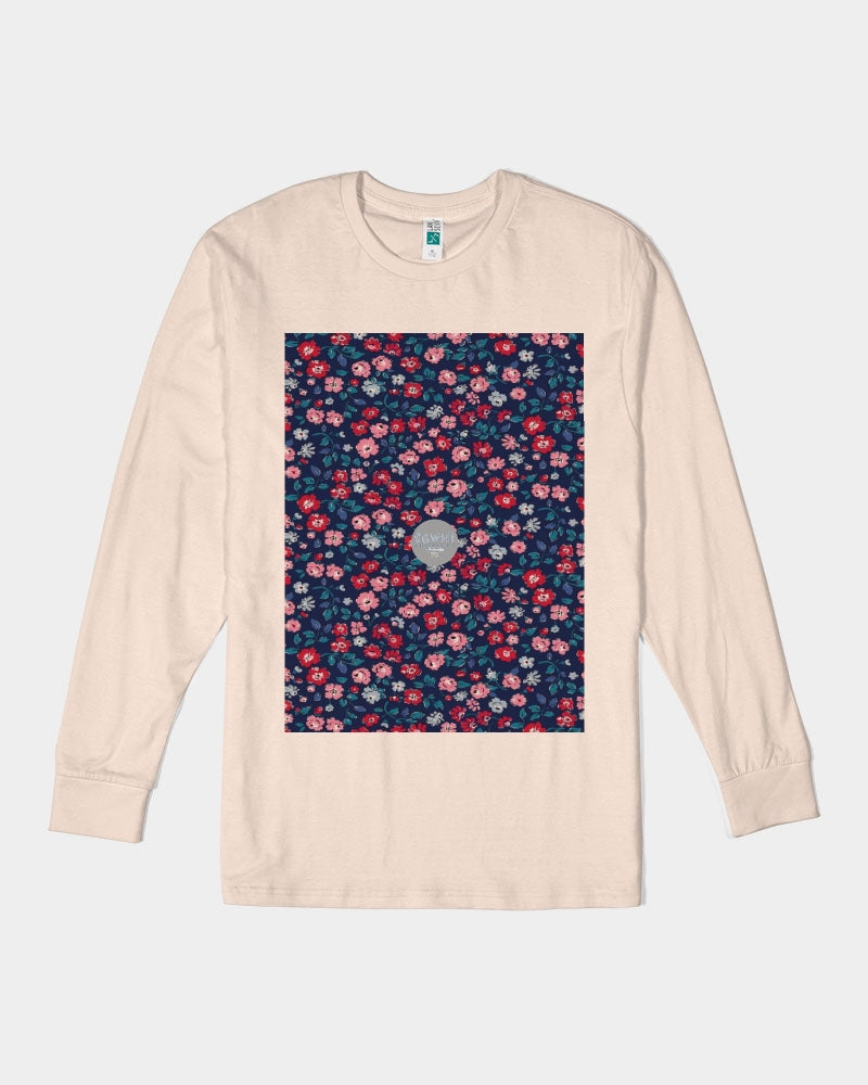 Midnight blue pretty glance. Unisex Long Sleeve Tee | Lane Seven
