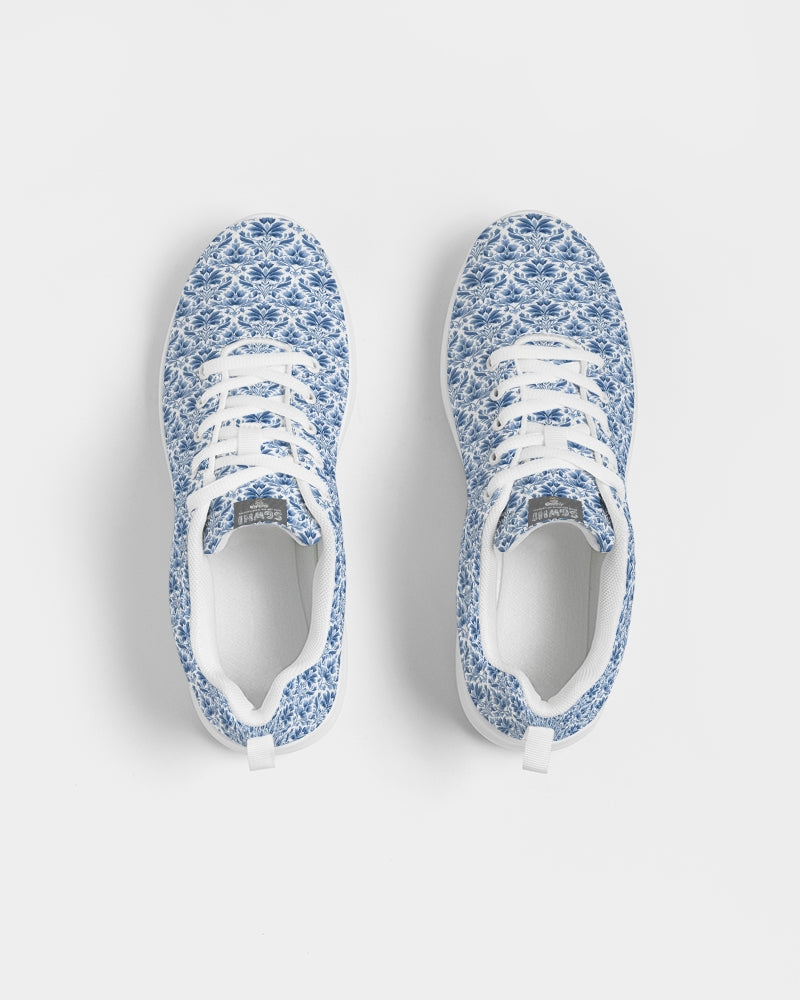 light blue Royal patten Men's Athletic Shoe
