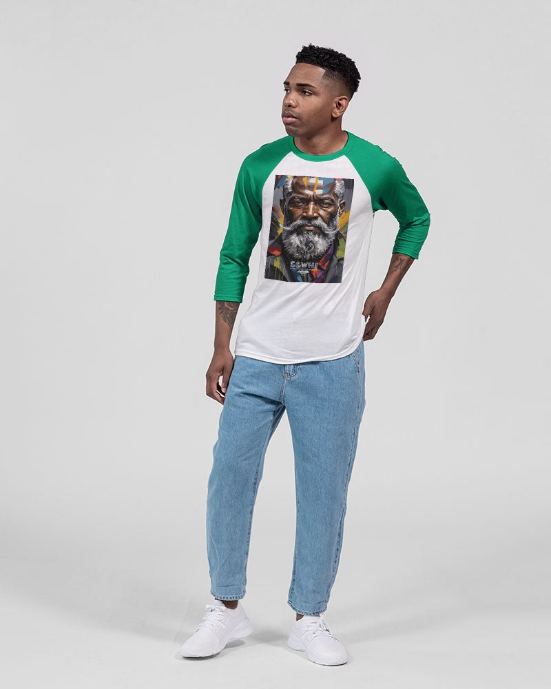 Black Knight Unisex Three-Quarter Sleeve Baseball Tee | Bella + Canvas