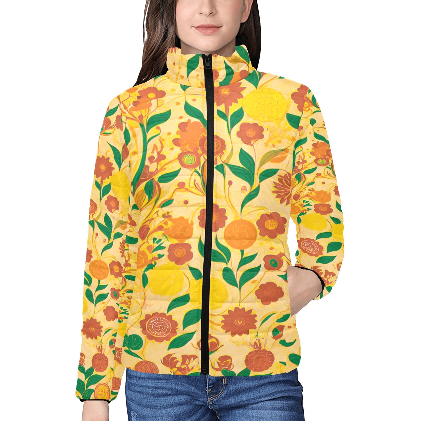 Women's stand collar padded jacket(H41)