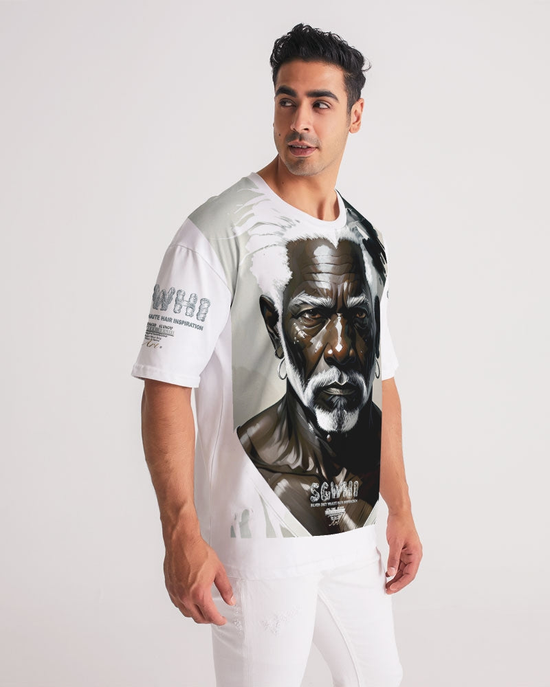 Black silver grey brother Men's All-Over Print Premium Heavyweight Tee