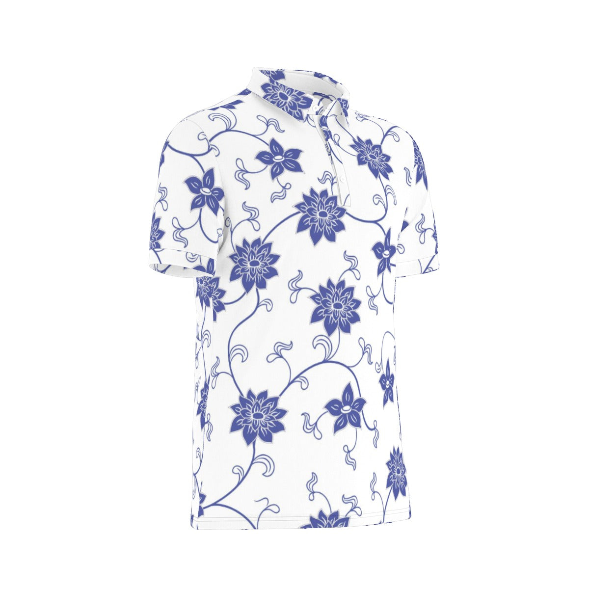 All-Over Print Men's Stretch Polo Shirt