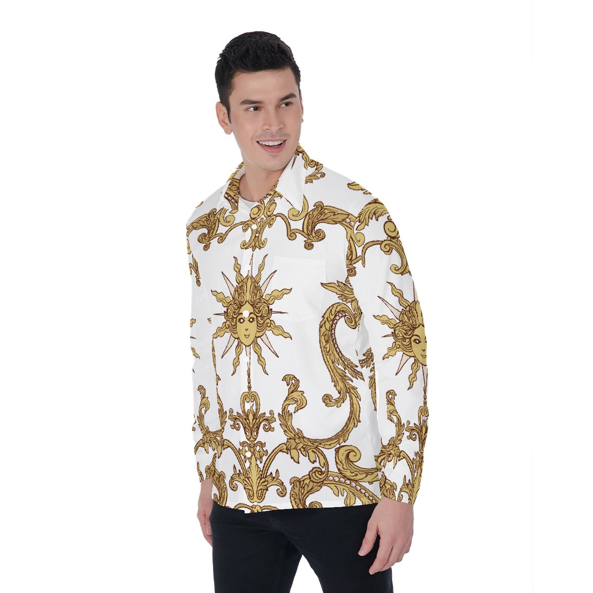All-Over Print Men's Long Sleeve Shirt