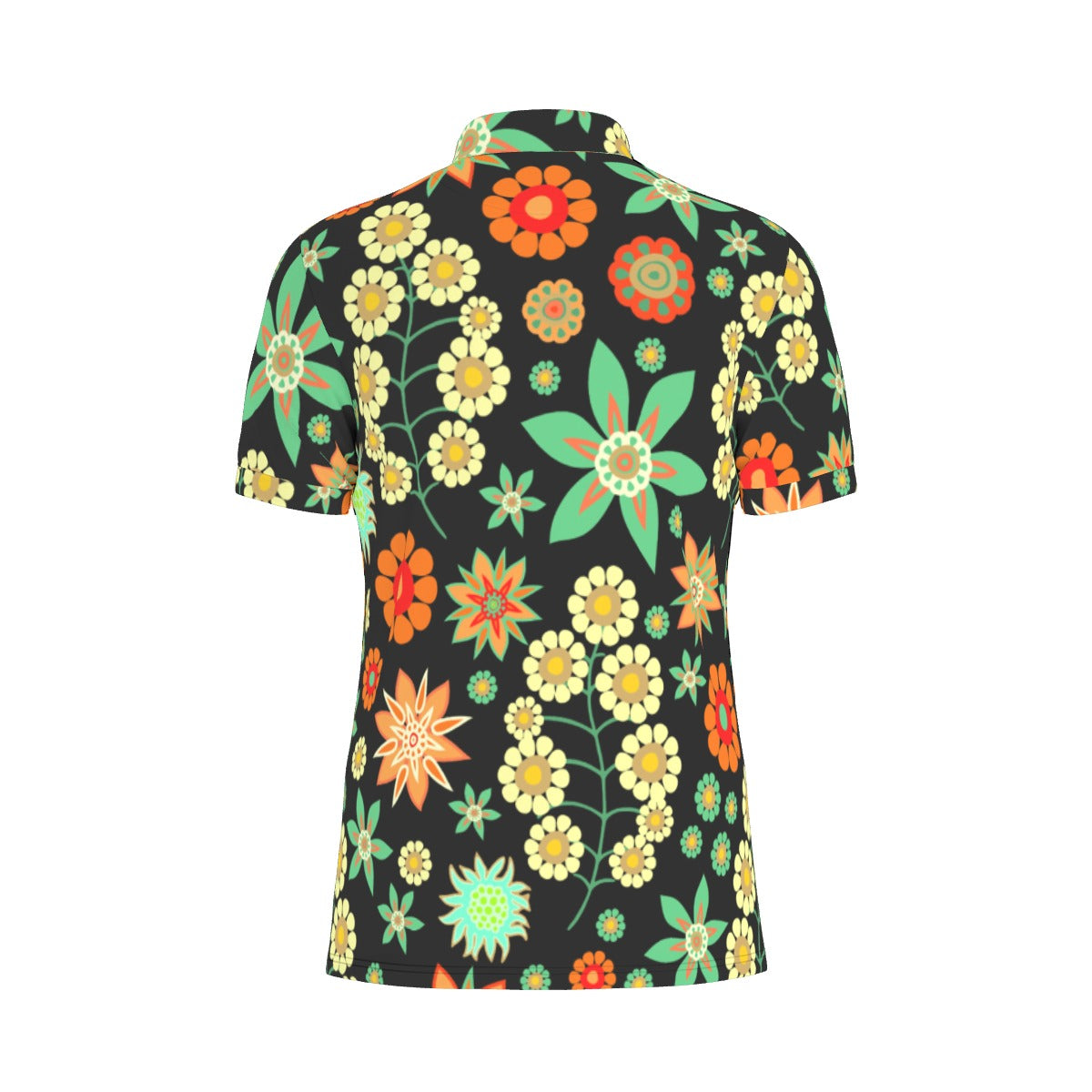 All-Over Print Men's Stretch Polo Shirt