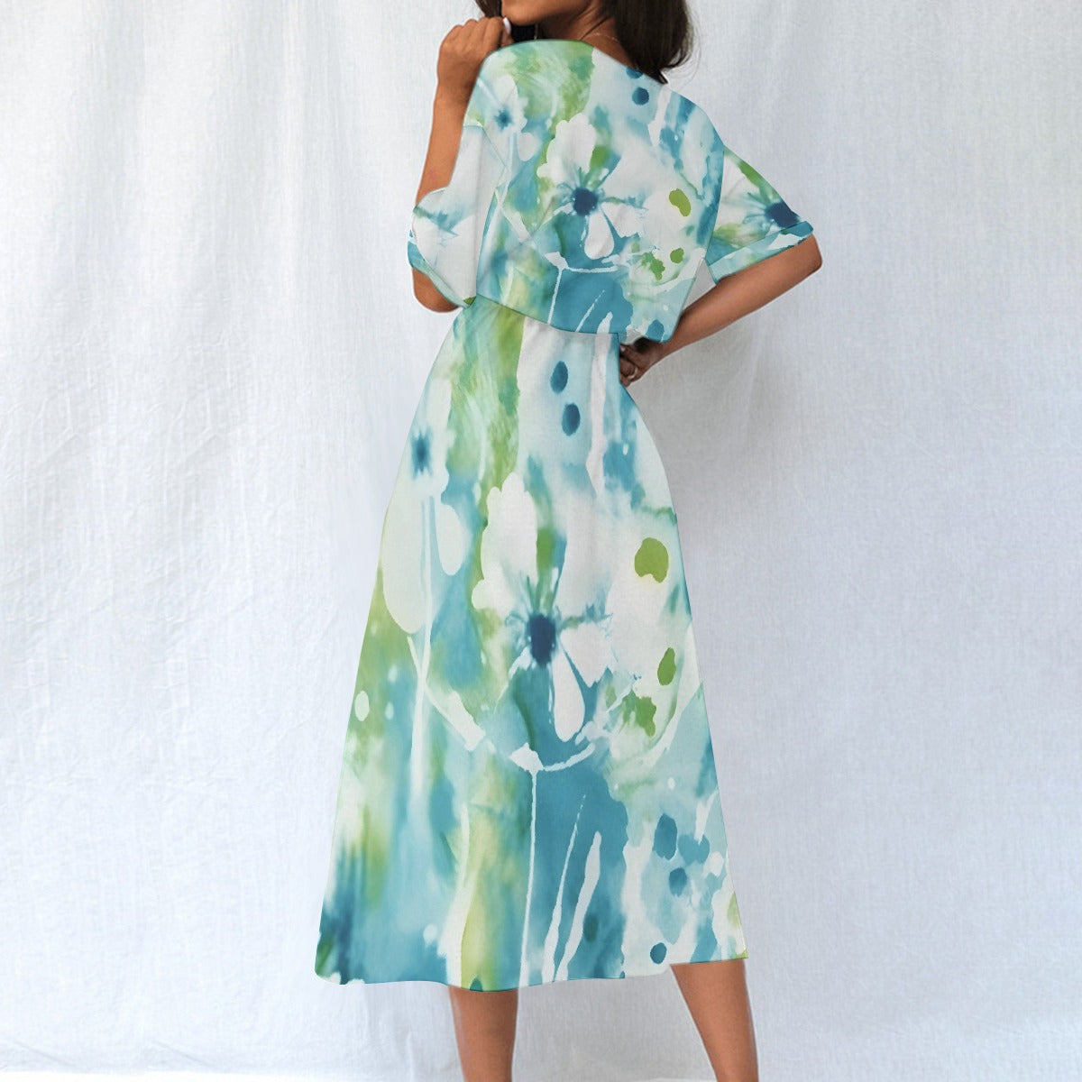 All-Over Print Women's Elastic Waist Dress