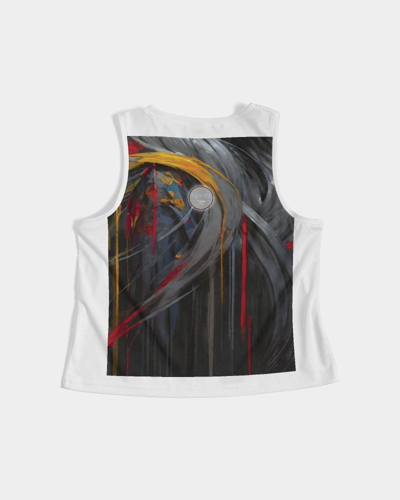 This is part three of a three part collection Women's All-Over Print Cropped Tank