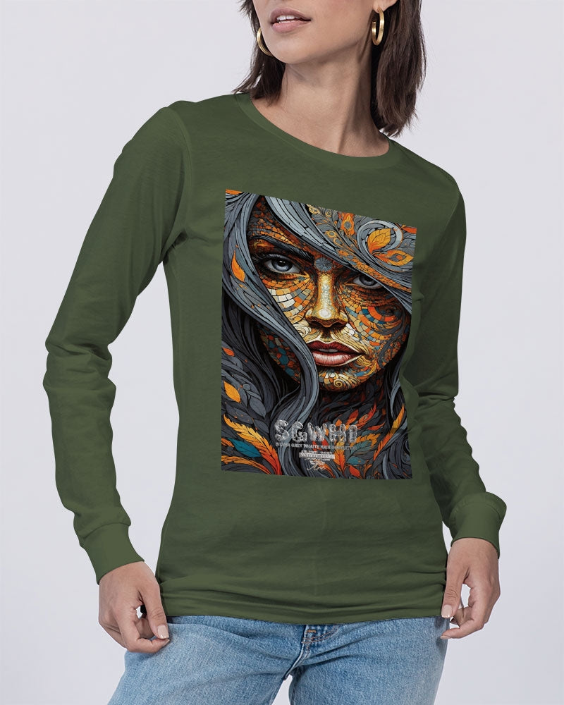 Beautiful Mosaic White Sister Unisex Jersey Long Sleeve Tee | Bella + Canvas