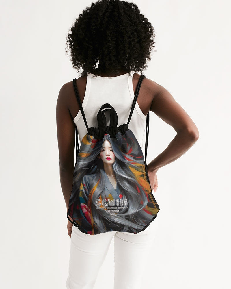 This is part three of a three part collection Canvas Drawstring Bag