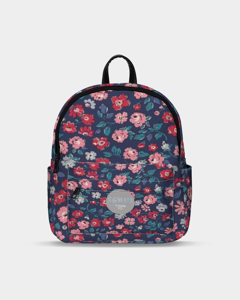 Midnight blue pretty glance. Mini Canvas Backpack