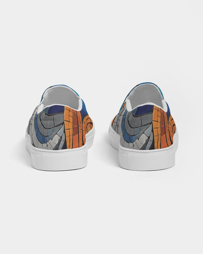Beautiful Mosaic White Sister Women's Slip-On Canvas Shoe