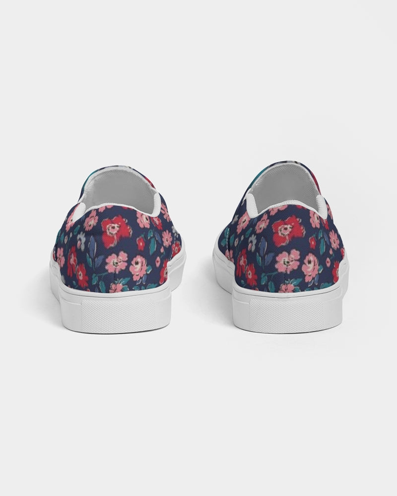 Midnight blue pretty glance. Women's Slip-On Canvas Shoe