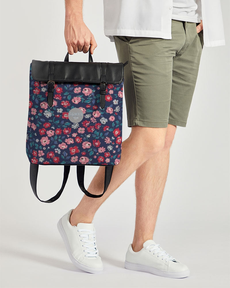 Midnight blue pretty glance. Casual Flap Backpack