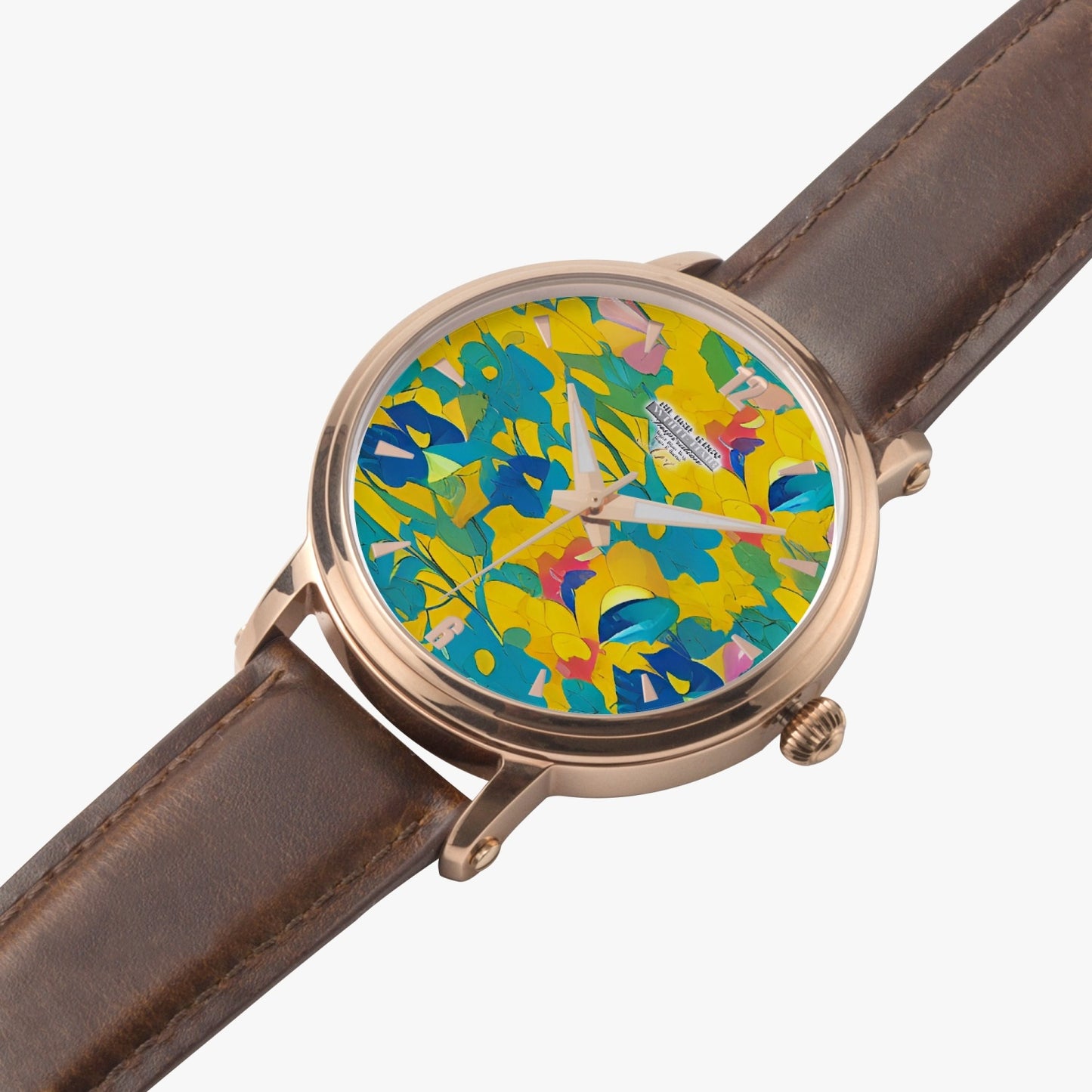 Silver grey white hair inspiration Unisex Automatic Watch (Rose Gold)