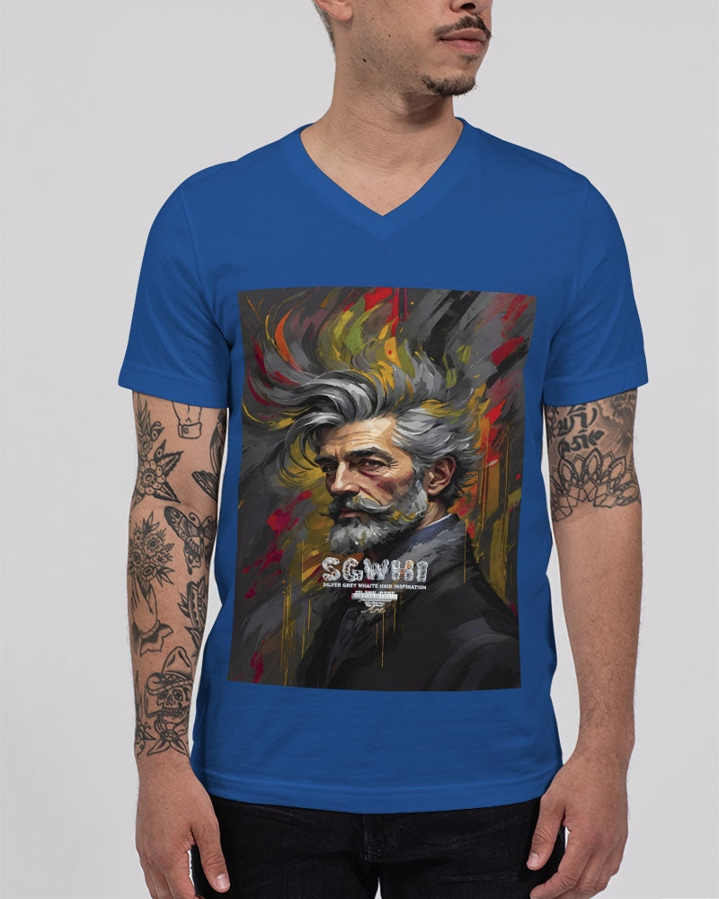 White Knight, Jersey V-Neck Tee | Bella + Canvas