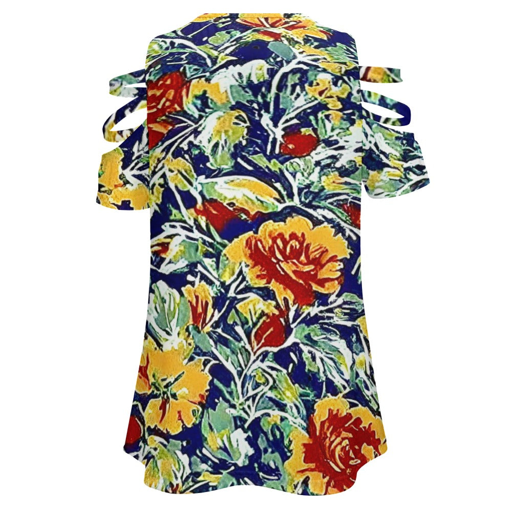 Ladies BE Zip Off Shoulder Top