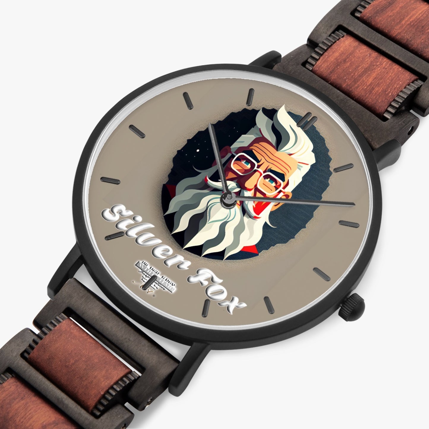 Silverfox gentlemen wooden Strap Quartz Watch - With Indicators