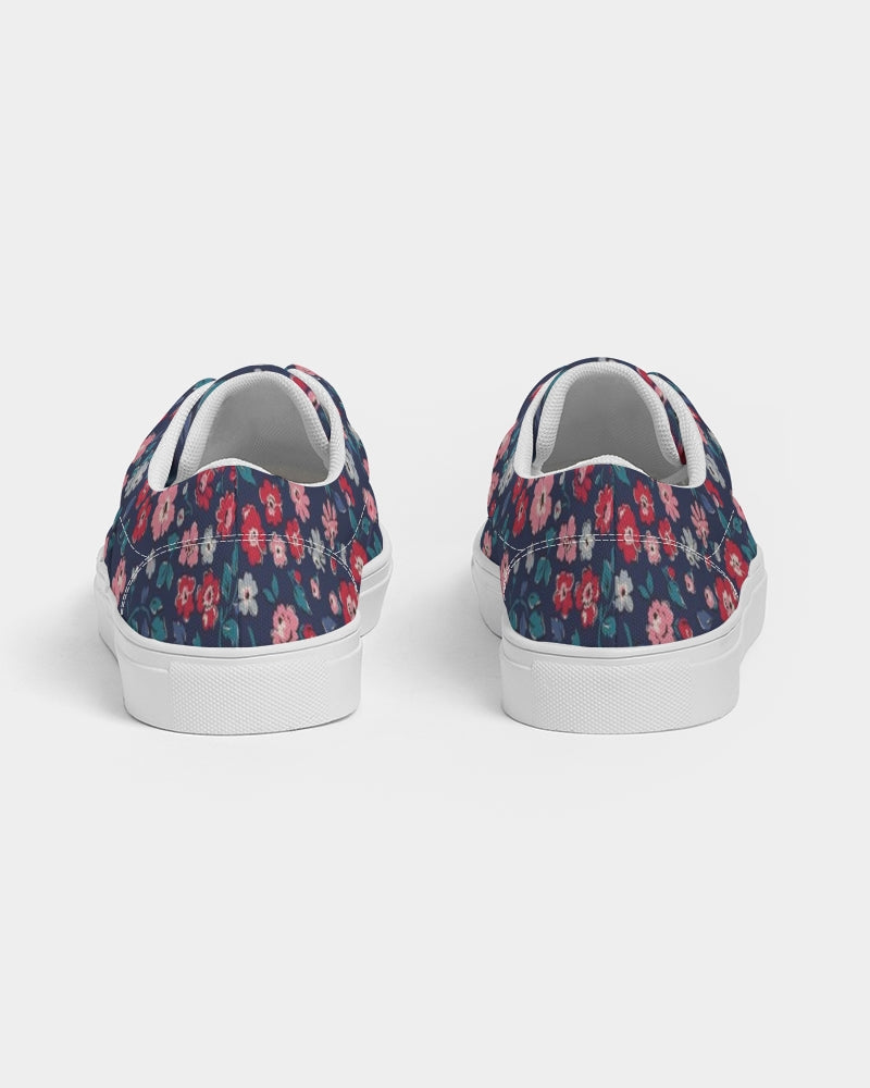 Midnight blue pretty glance. Women's Lace Up Canvas Shoe
