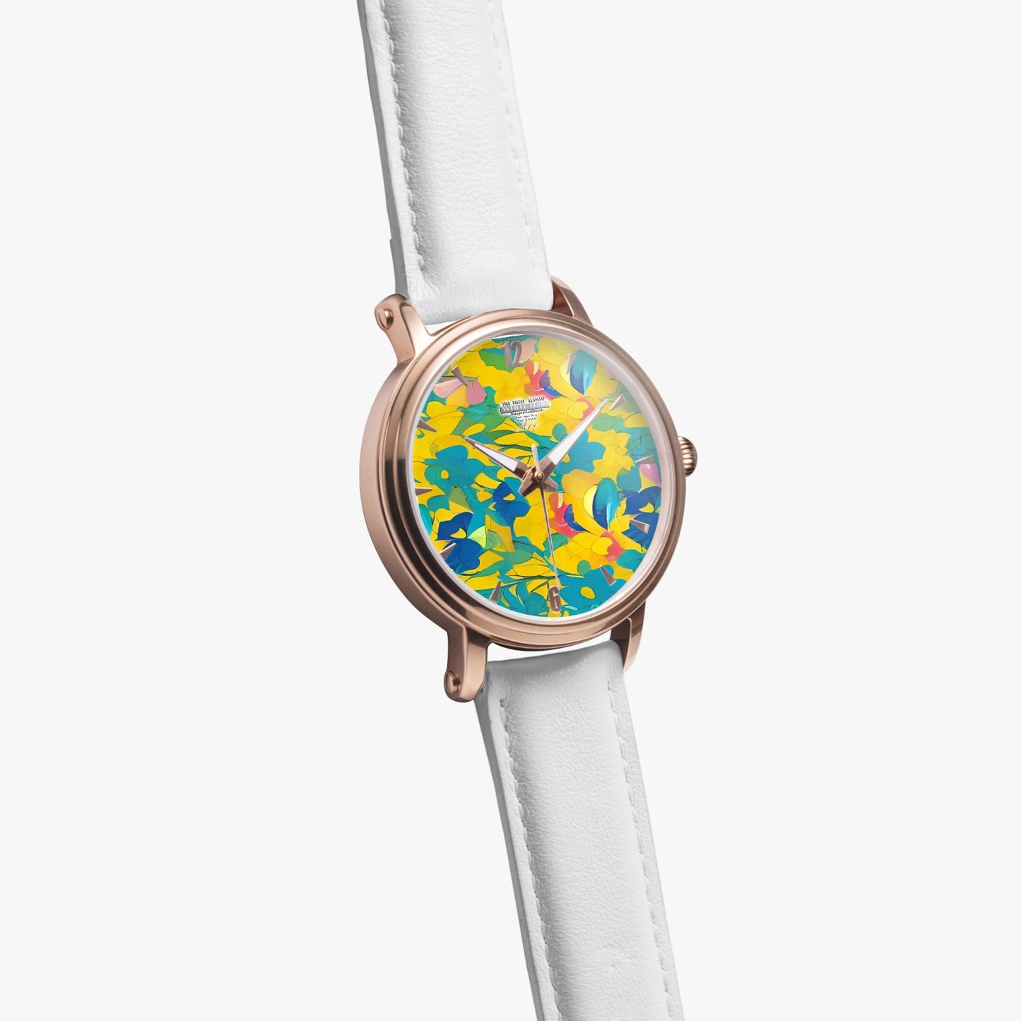 Silver grey white hair inspiration Unisex Automatic Watch (Rose Gold)
