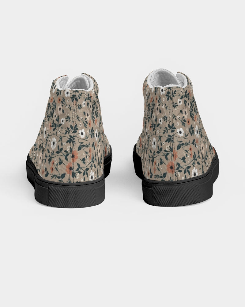 Busy and pretty Women's Hightop Canvas Shoe - Black