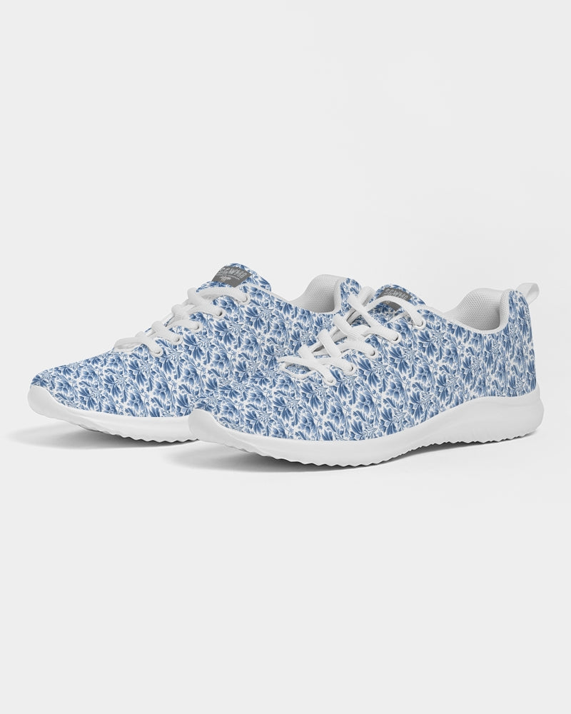 light blue Royal patten Men's Athletic Shoe