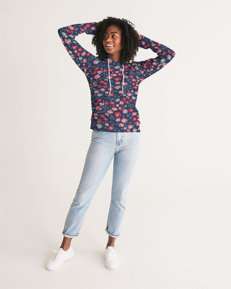 Midnight blue pretty glance. Women' All-Over Print Hoodie