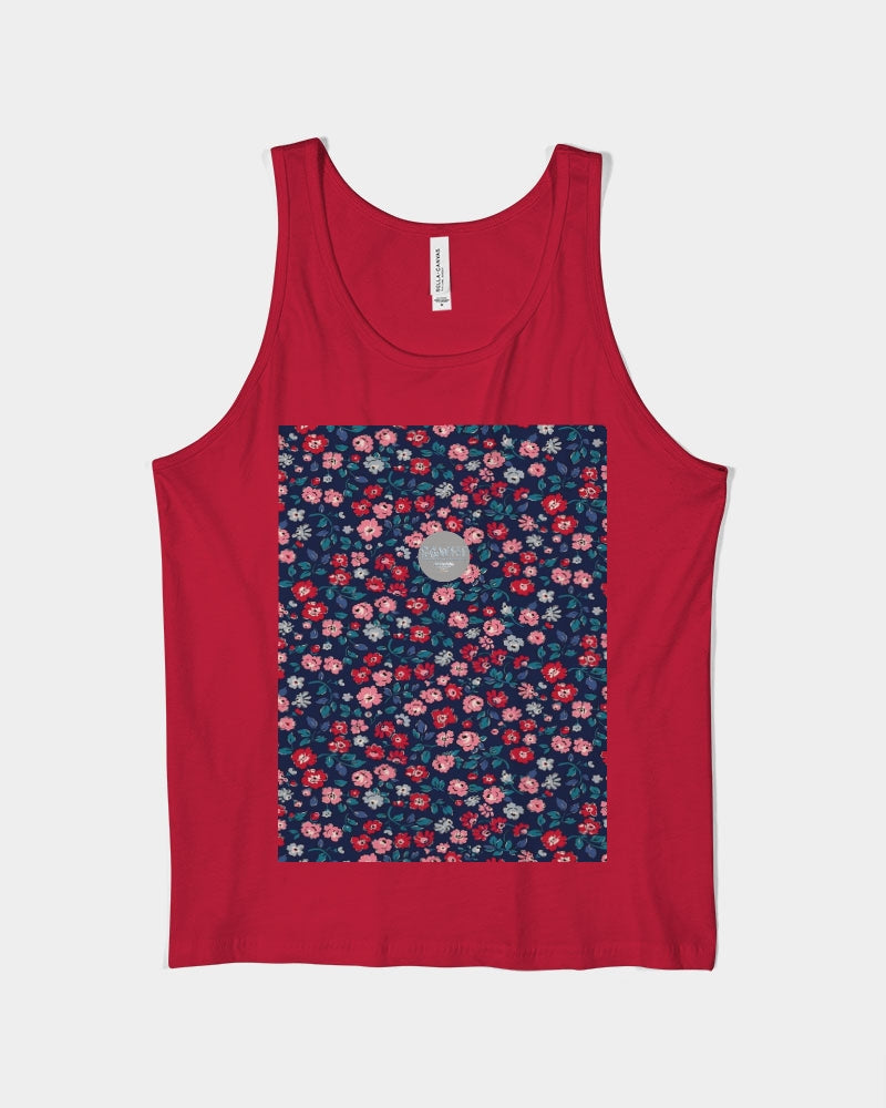 Midnight blue pretty glance. Unisex Jersey Tank | Bella + Canvas