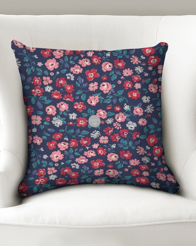 Midnight blue pretty glance. Throw Pillow Case 18"x18"