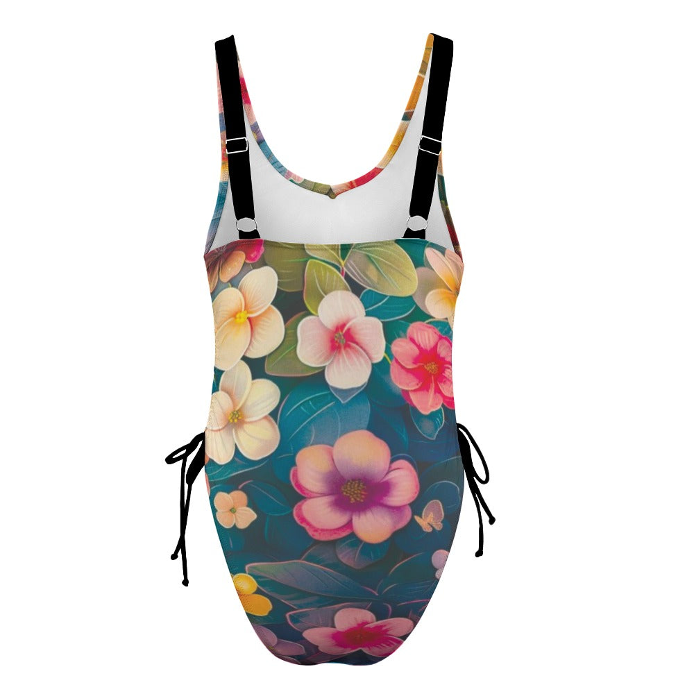 Ladies Polka Dot One Piece Swimsuit