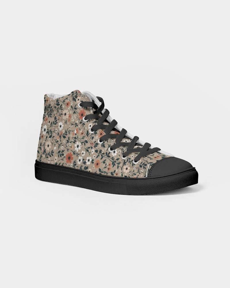 Busy and pretty Women's Hightop Canvas Shoe - Black