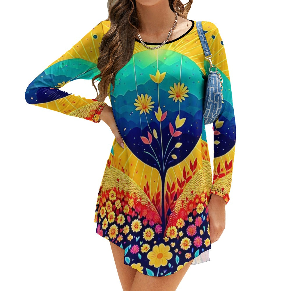 Long-sleeved dress