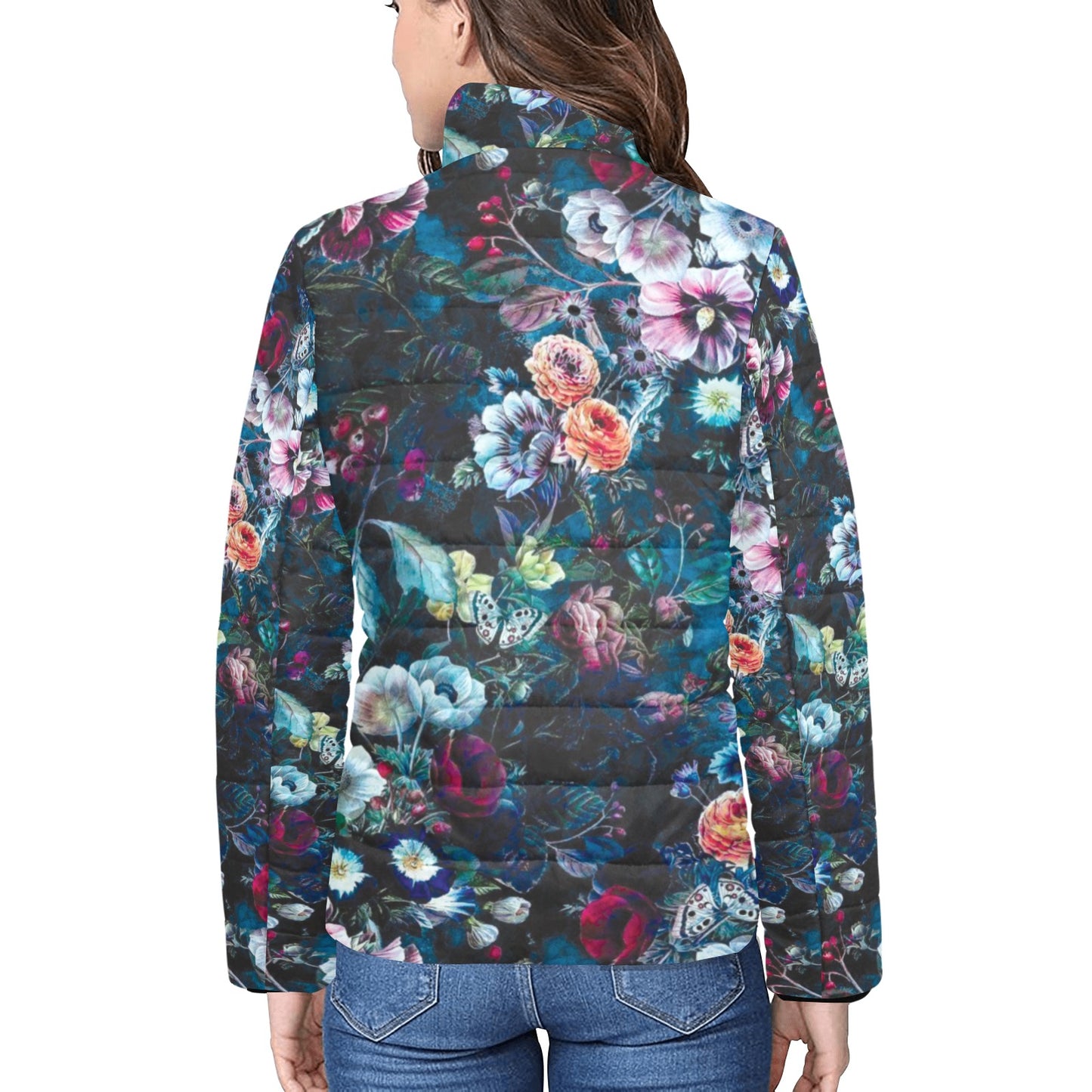 Women's stand collar padded jacket(H41)