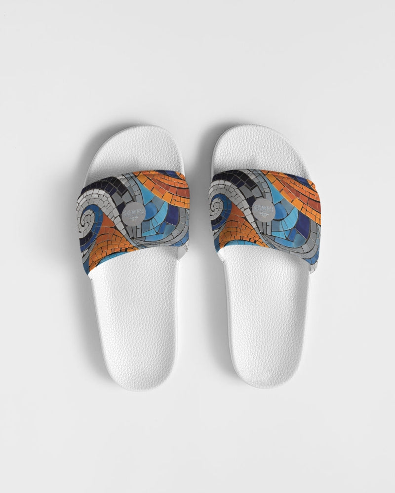Beautiful Mosaic White Sister Women's Slide Sandal