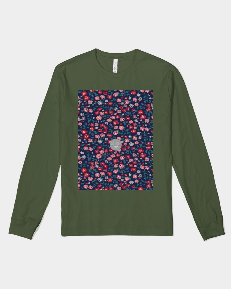Midnight blue pretty glance. Unisex Jersey Long Sleeve Tee | Bella + Canvas