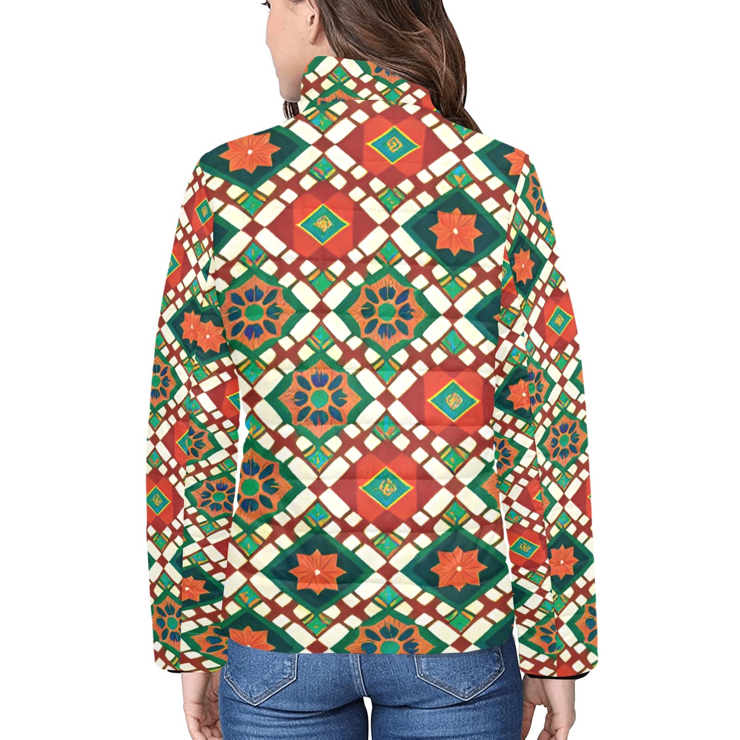 Women's stand collar padded jacket(H41)