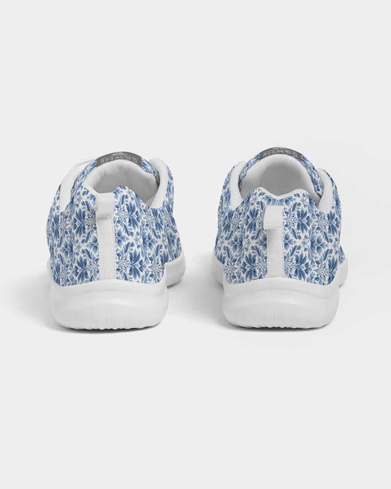light blue Royal patten Men's Athletic Shoe