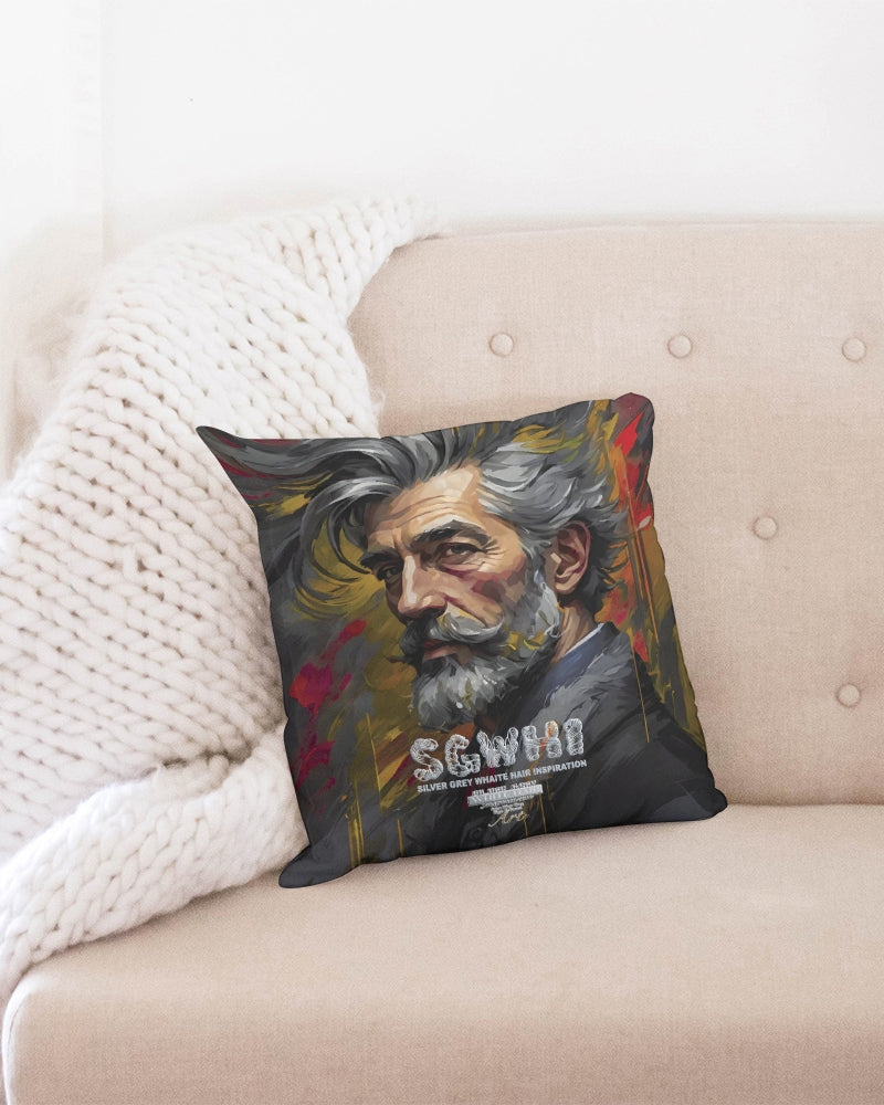 White Knight, Throw Pillow Case 16"x16"