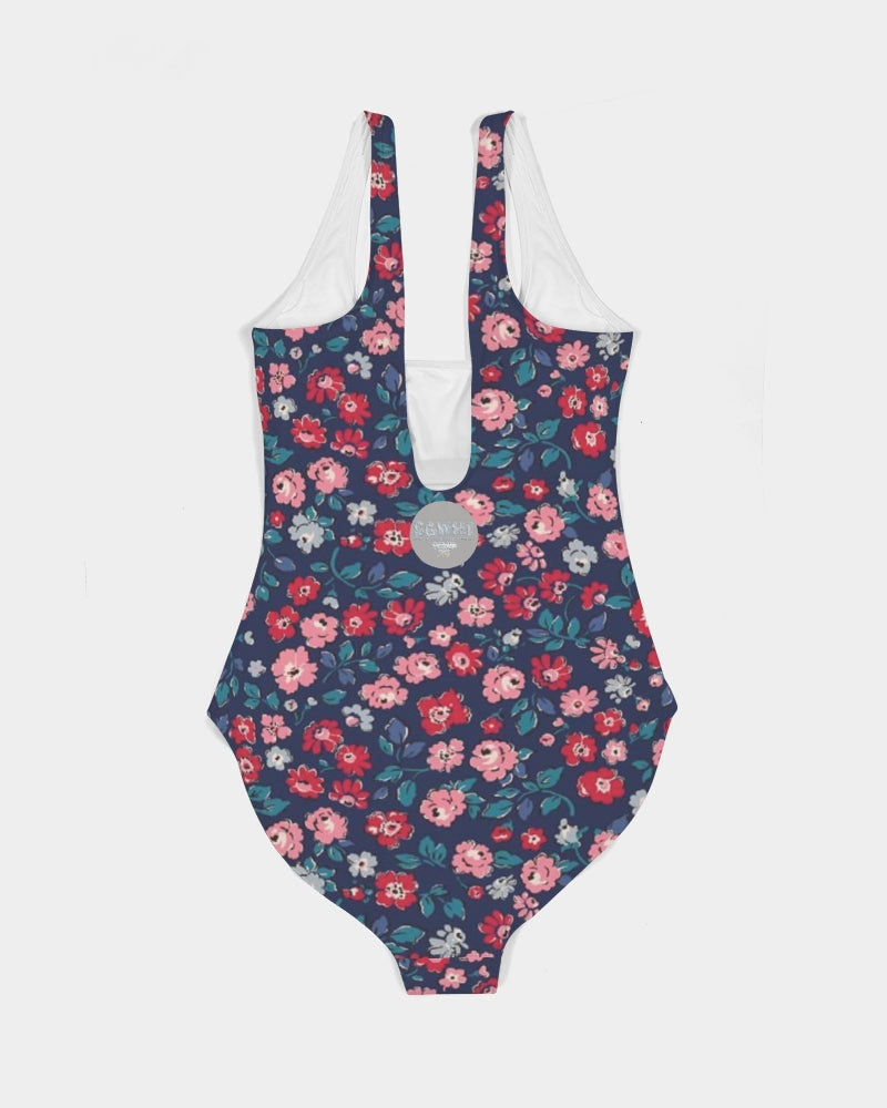 Midnight blue pretty glance. Women's All-Over Print One-Piece Swimsuit