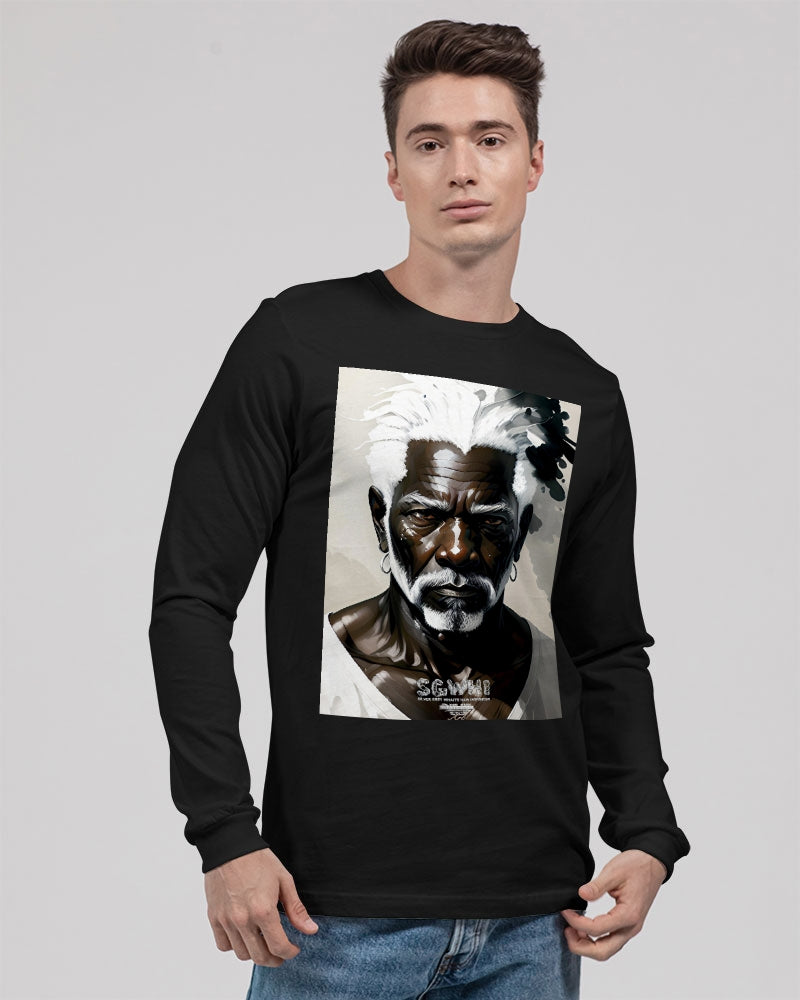 Black silver grey brother Unisex Jersey Long Sleeve Tee | Bella + Canvas