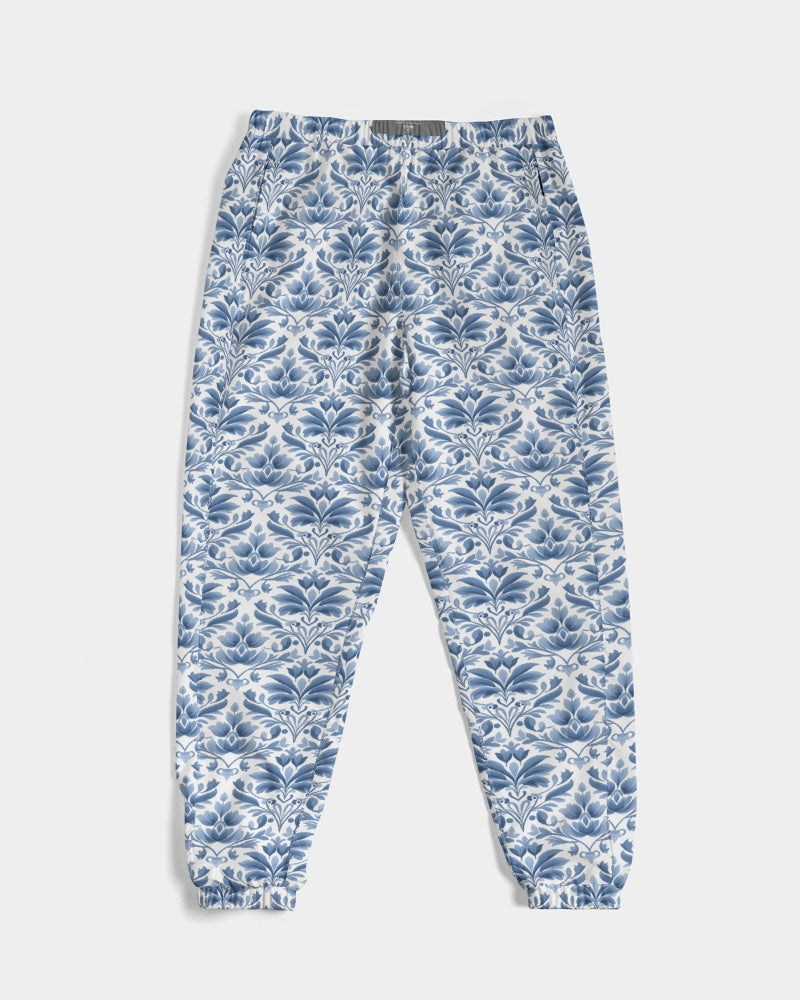 light blue Royal patten Men's All-Over Print Track Pants