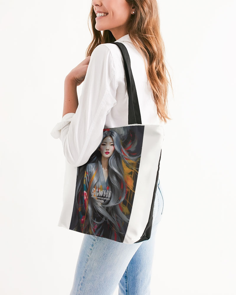 This is part three of a three part collection Canvas Zip Tote