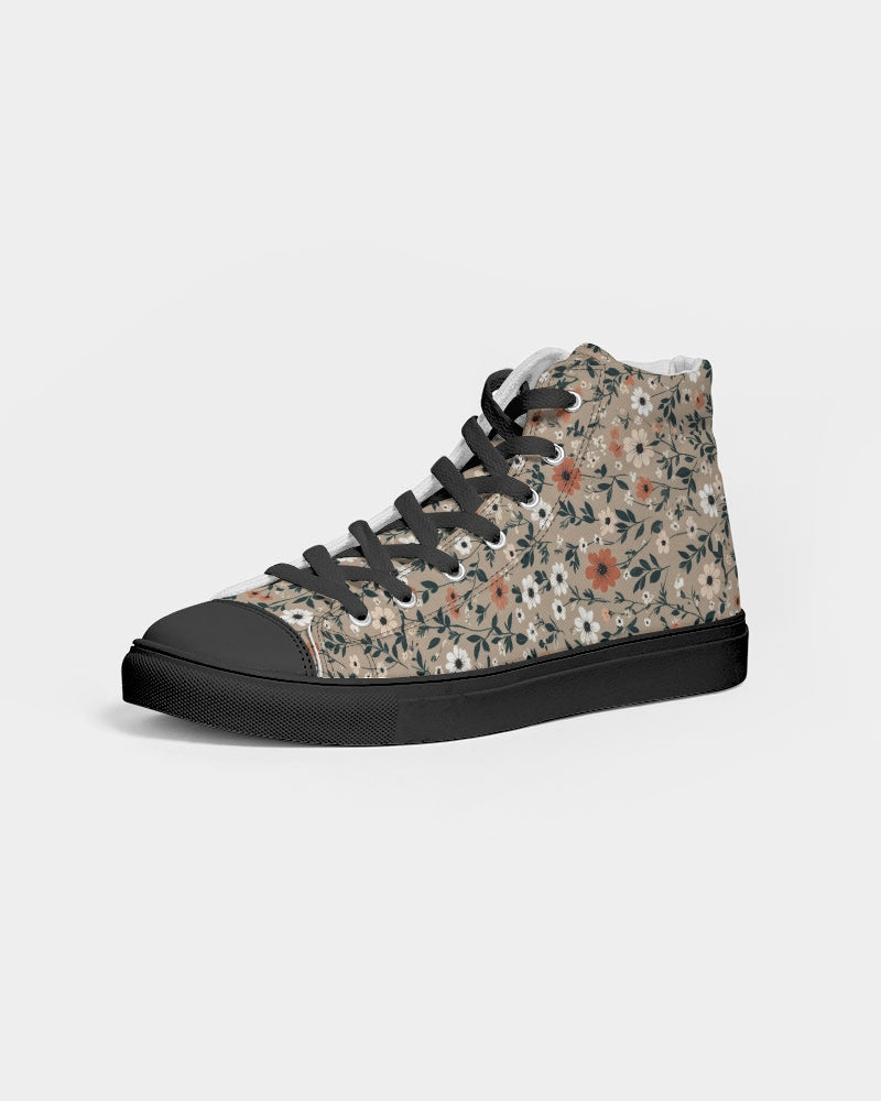 Busy and pretty Women's Hightop Canvas Shoe - Black