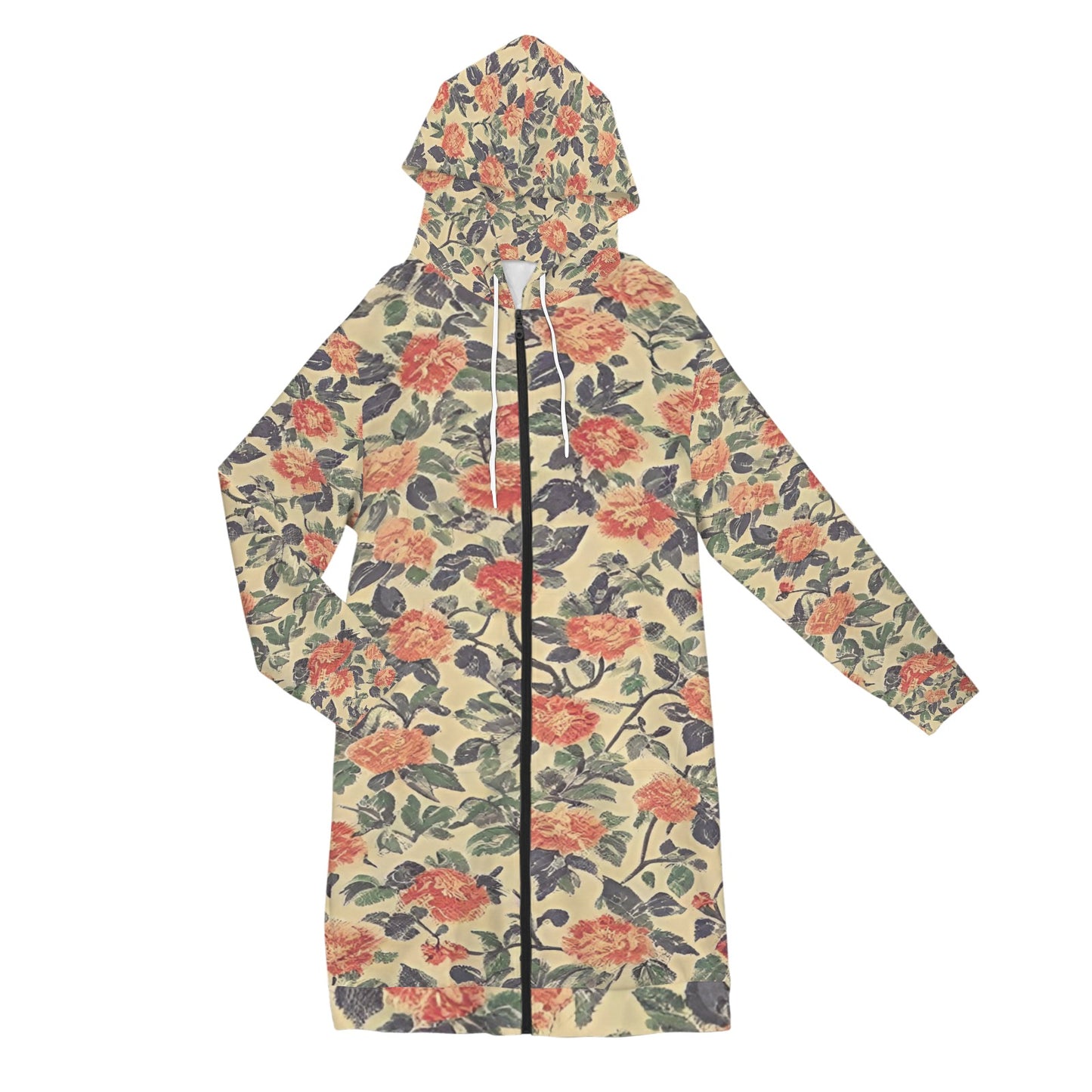Women's Long Hooded Coat (H72)