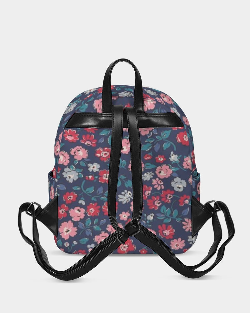 Midnight blue pretty glance. Mini Canvas Backpack