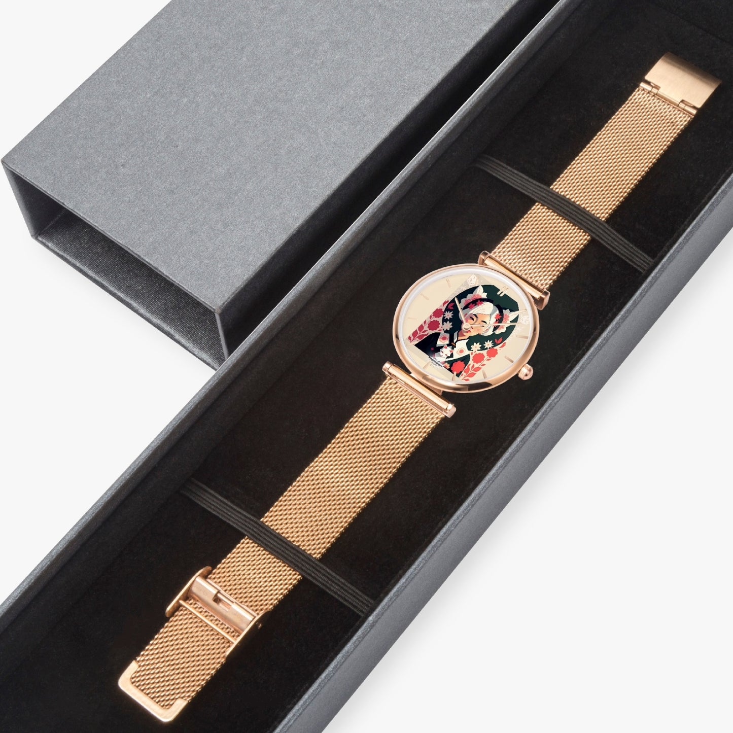 Asian the SilverFox New Stylish Ultra-Thin Quartz Watch (With Indicators)