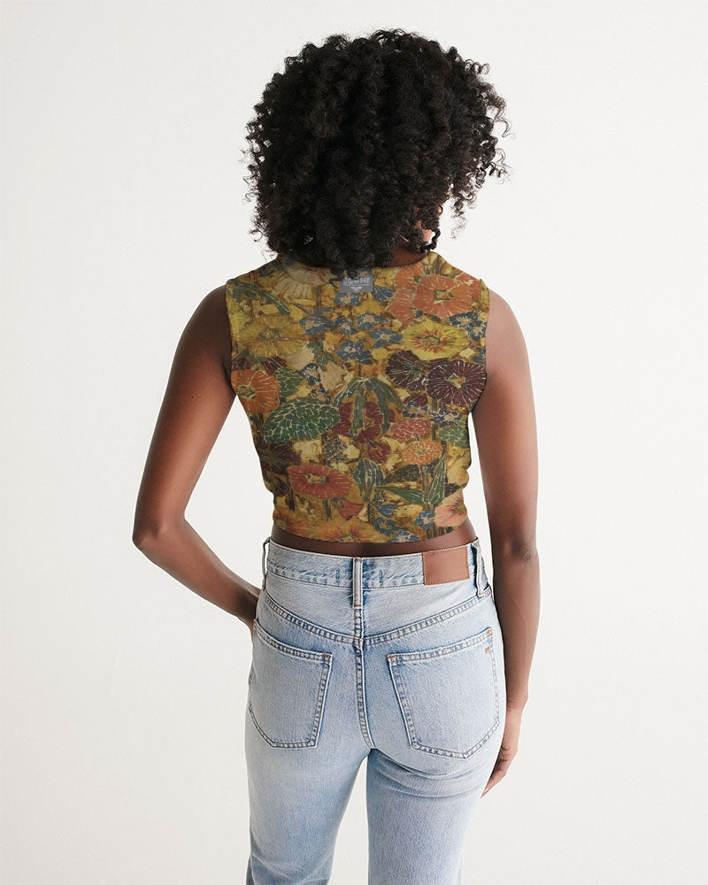 Autumn play Women's All-Over Print Twist-Front Tank